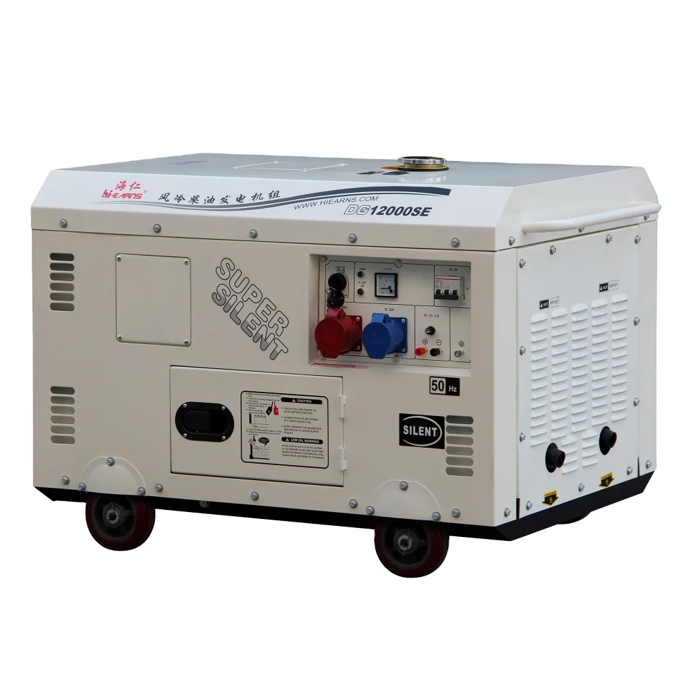 10KVA with ATS two cylinder engine silent dies el generator dg12000se