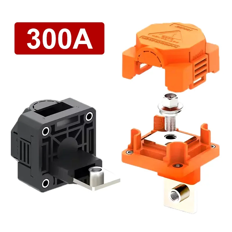 300A Energy Storage Connecrtor 50A 200A Copper Bus Copper Busbar Thread Terminal Blocks High Pressure Resistance Power Supply