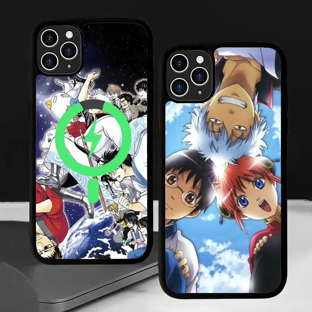 Comedy Anime G-Gintama Magnetic Matte Phone Case For IPhone 16 17 15 14 13 12 11 For Magsafe Wireless Charge Cover