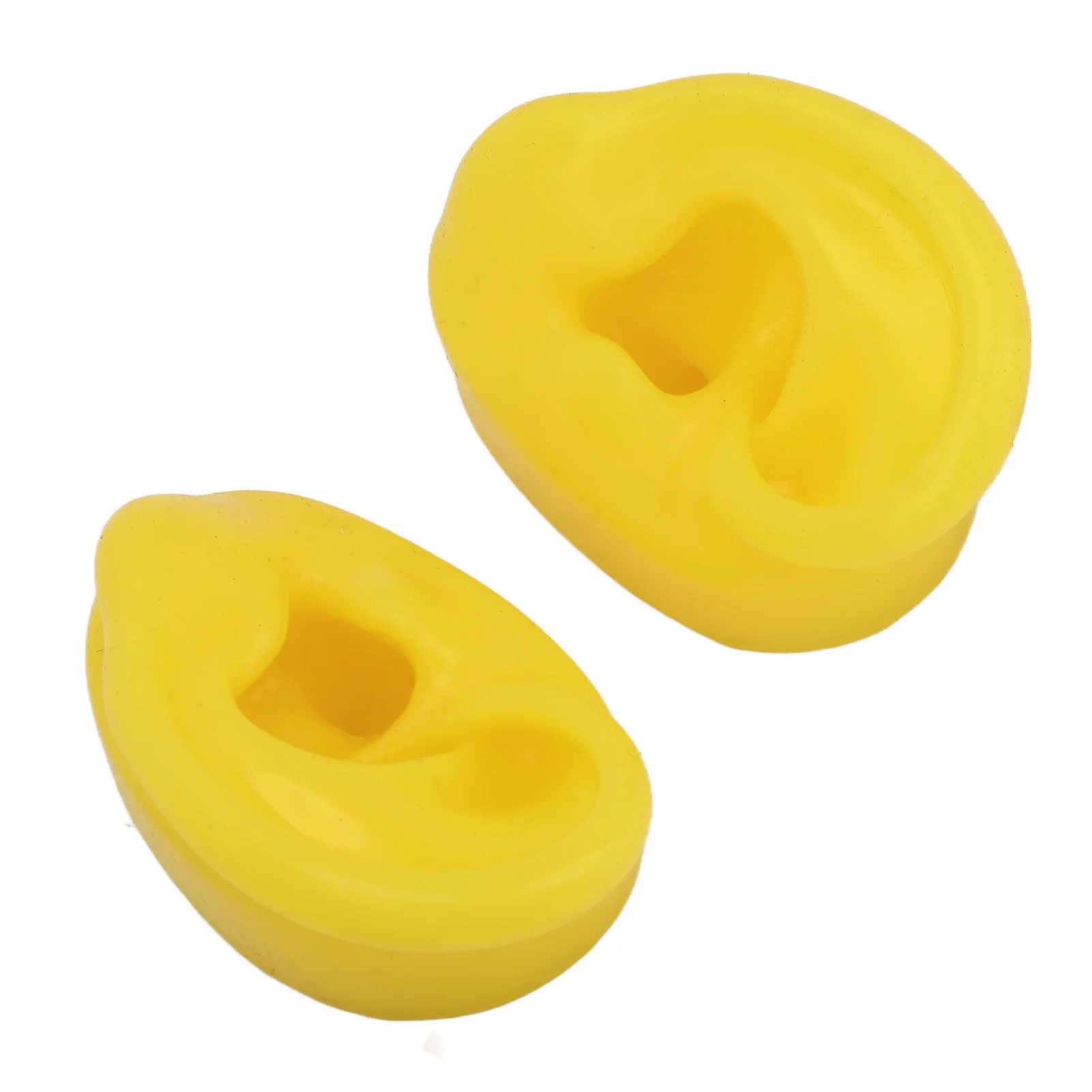 Silicone Ear Model Soft Tough Bubble  Yellow Waterproof Ear Displays Mould for Hospital Simulation Ear Mould