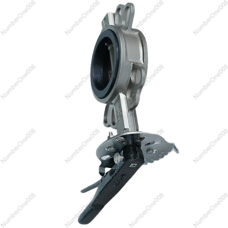 

304 Stainless Steel Manual Wafer Butterfly Valve, Turbine Drive Wafer Type, Corrosion Resistant Industrial Pipeline Valve