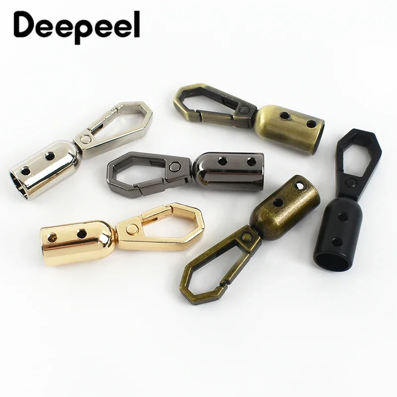 4/10Pcs Deepeel 8.6*46mm Metal Bag Buckles Handbag Strap Hook Tassel Screw Stopper Cord Clasp Connector Hanger DIY Accessories