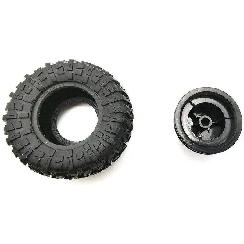 4 Pcs Tires Wheels Rims Set MN D90 D91 RC Spare Crawler Car Assembled Tyre for Truck Parts & Accessories