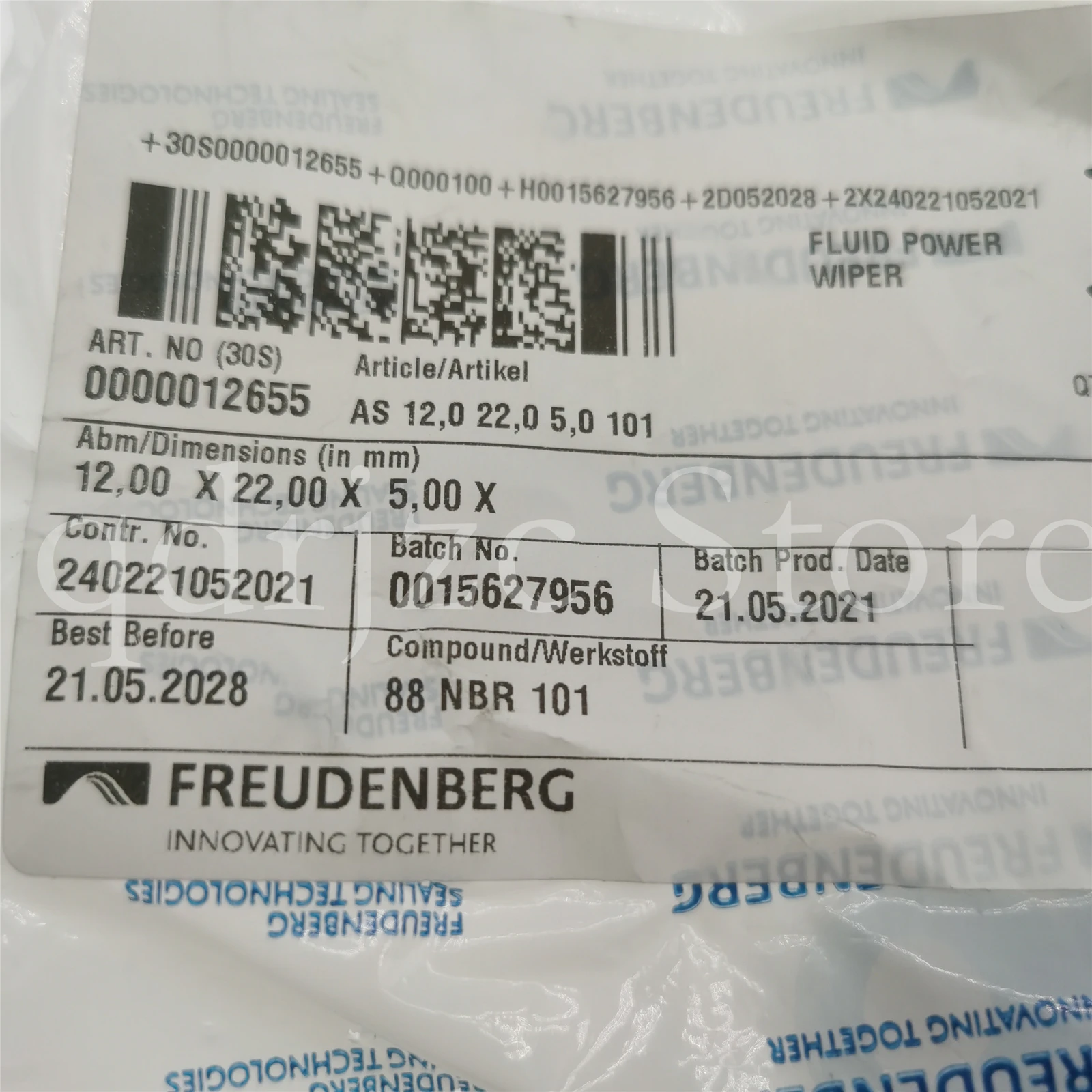 German oil seal AS12-22-5/8 hydraulic dust ring seal 12x22x5/8