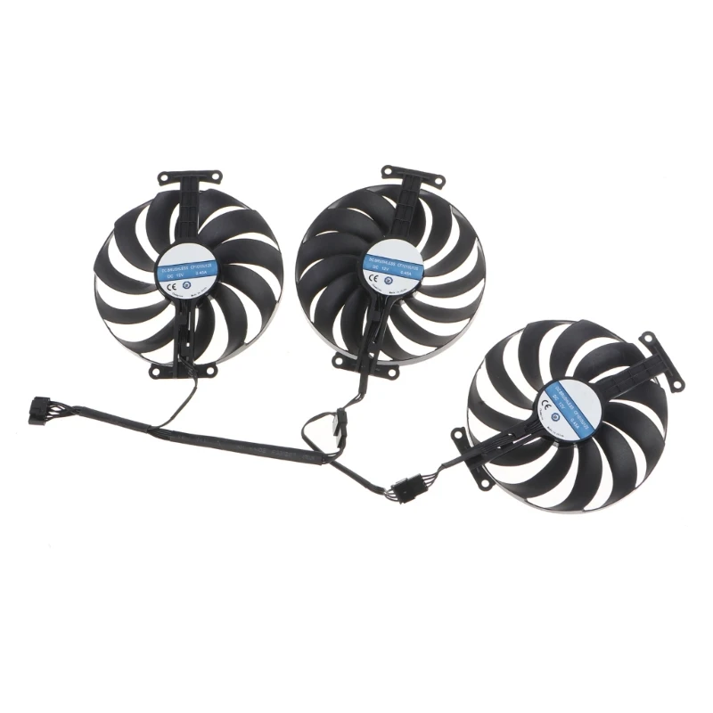 

3Pcs 95mm CF1010U12S 7Pin 12V 0.45A VGA Fan Graphics Card Cooling Fan for ASUS ROG STRIX 3060Ti 3070 3080 3090 Fan