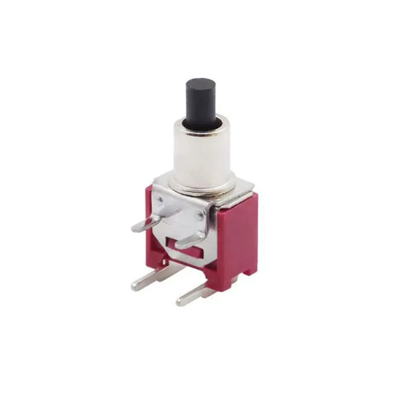 KNX-028 Small side insert bent-foot reset button switch 2 Pin side insert button click without lock
