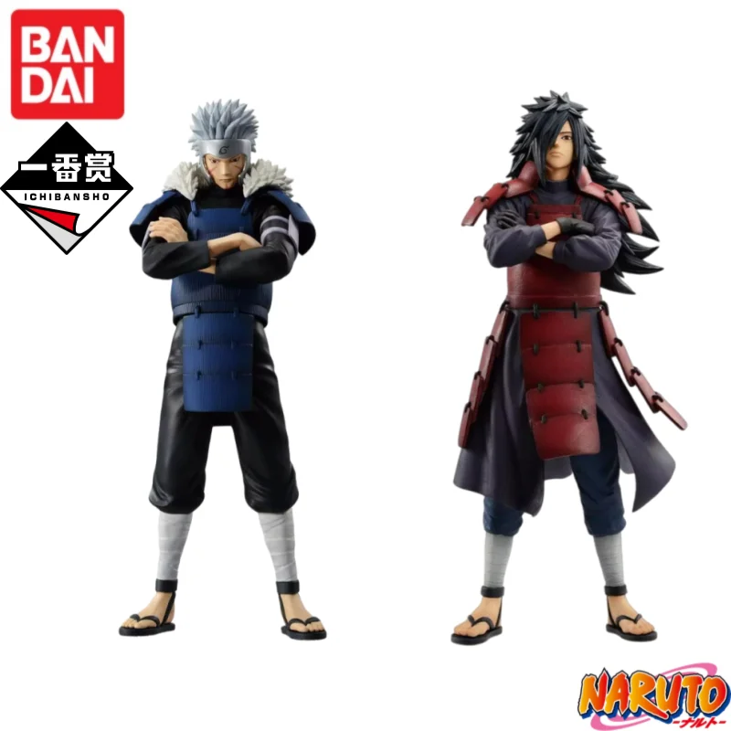 

Bandai In Sock Naruto Anime Ichiban Kuji Senju Tobirama Uchiha Madara Фигурки Модель игрушки Статуя оригинальные украшения