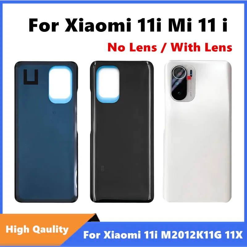 High Qaulity Battery Back Cover For Xiaomi MI 11i M2012K11G Mi 11X Pro Rear Door Housing Case Adhesive Replacement