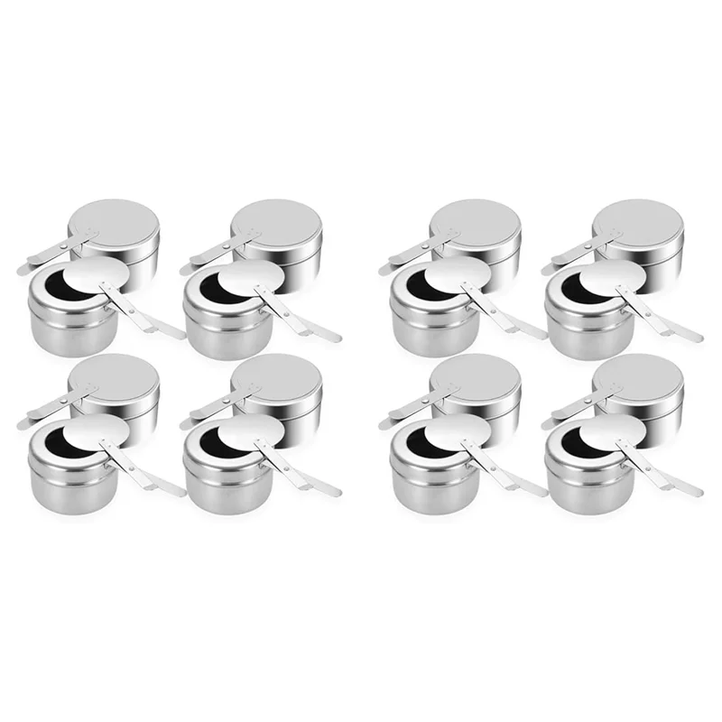 

A43T 16 шт. держатель топлива для натирания, держатель топлива с фитилем из нержавеющей стали с крышкой, держатель тепловой коробки для натирания блюда, барбекю