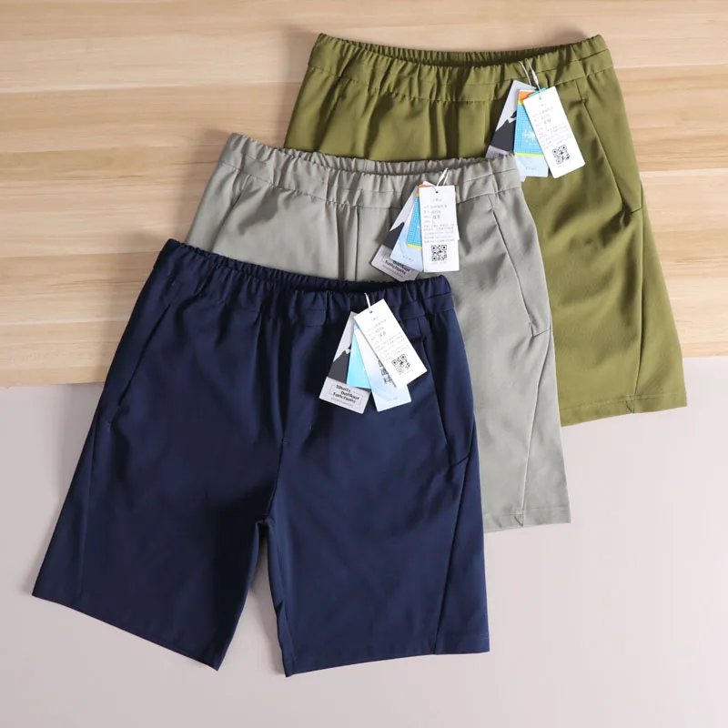 

Мужские повседневные шорты для активного отдыха, быстросохнущие, дышащие, с защитой от УФ-излучения, с эффектом хлопка, влагоотводящие, для спорта и отдыха, модные...