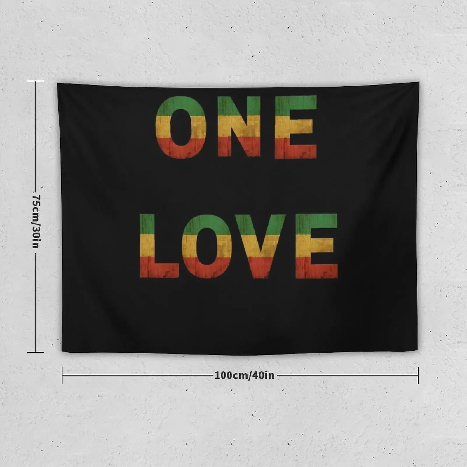 One Love Jamaica Rastafari Reggae T-Shirt & accessories Tapestry Room Decorations Aesthetics Bathroom Decor Decor Home Tapestry