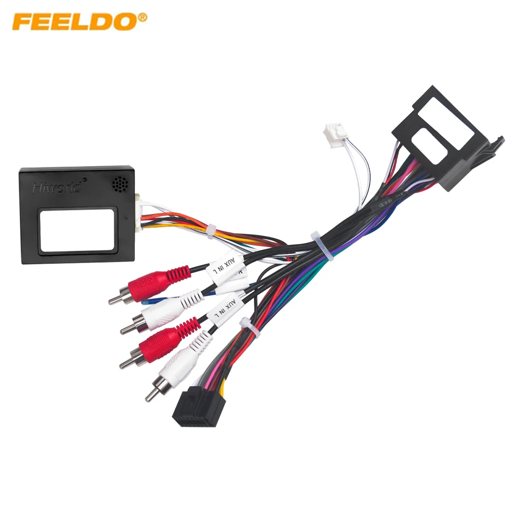 Car Audio 16PIN DVD Player Power Calbe Adapter For Fiat Doblo 500L  Bravo Doblo Stereo Plug Wiring Ha