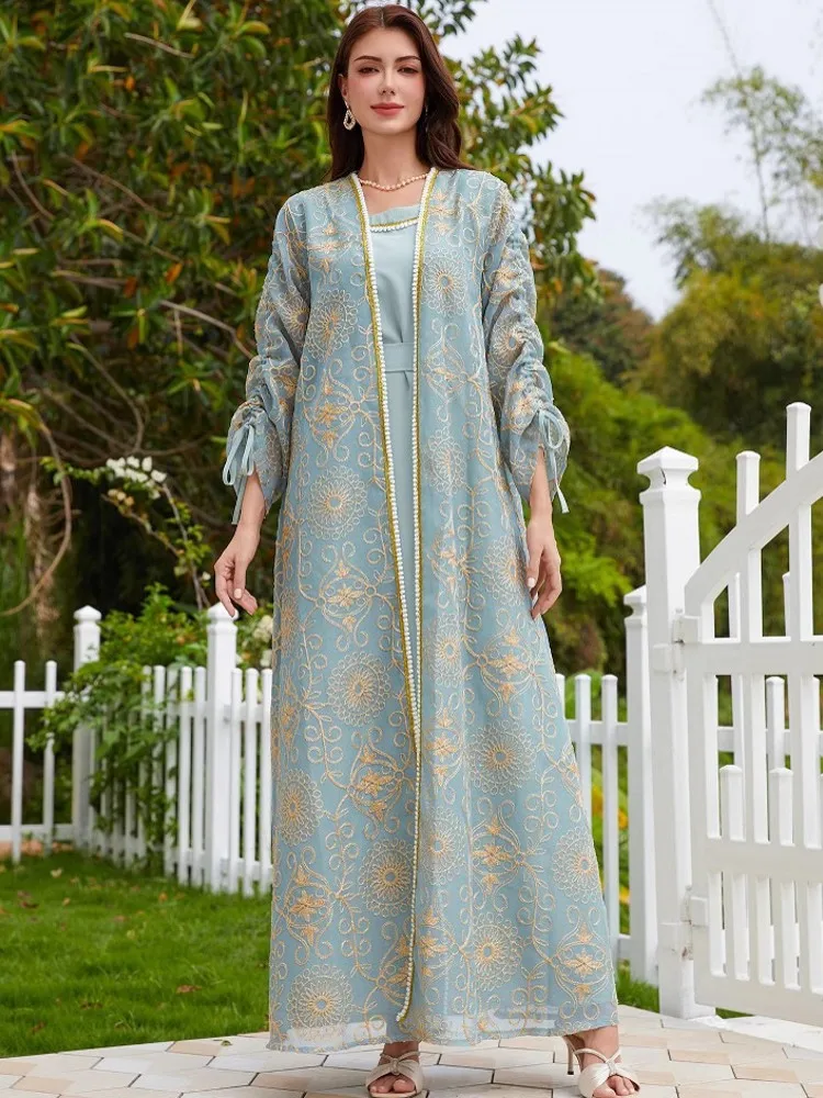 

Абая для женщин Дубай Роскошное африканское мусульманское модное платье Кафтан Марокканские вечерние платья Boubou Robe Djellaba Femme