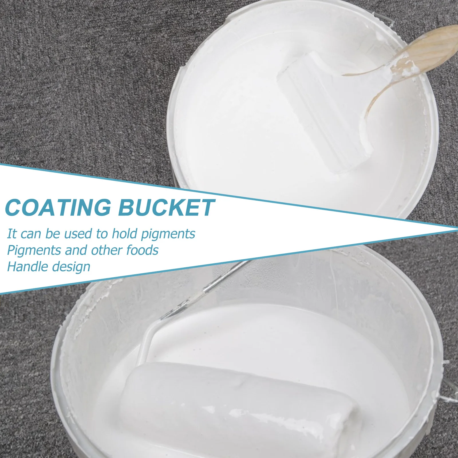 

1pc Gland Type Plastic 20L Large Capacity Heavy-Duty Water Bucket For Home Hotel Kitchen Liquid Storage Container Household