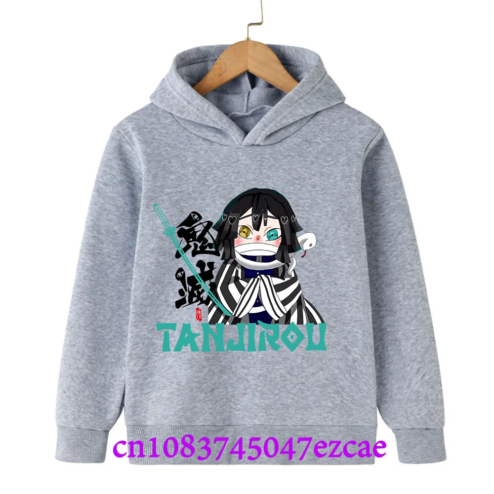 Demon Slayer Spring And Autumn Children Boys And Girls With Hoodie Sweater Top Cartoon Printing Children's Sportswear Coat Baby