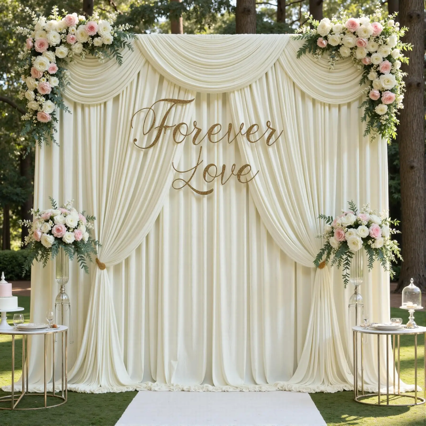 

Wrinkle Free Backdrop Curtains for Parties, 1 Panel Polyester Backdrop Drapes for Wedding Birthday Party Photography Background
