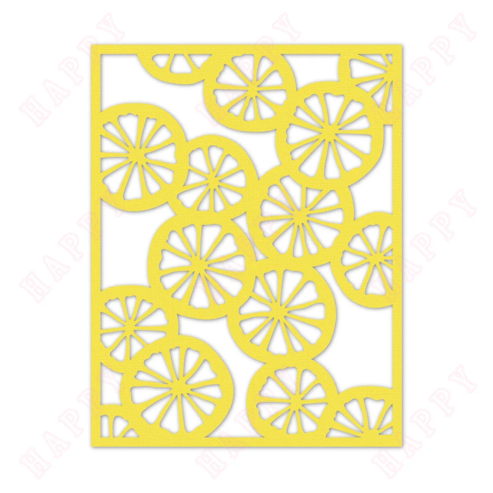 

Fruit Slices Metal Cutting Dies Scrapbooking Diary Decoration Embossing Template DIY Make Card Album 2024 New Lemon Slice Die