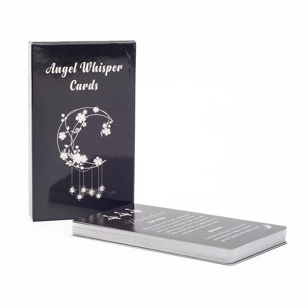 26Pcs Angel Whisper Cards Fun English Version Fortune Telling Divination Tarot Board Game Family Party Number Affirmation Card