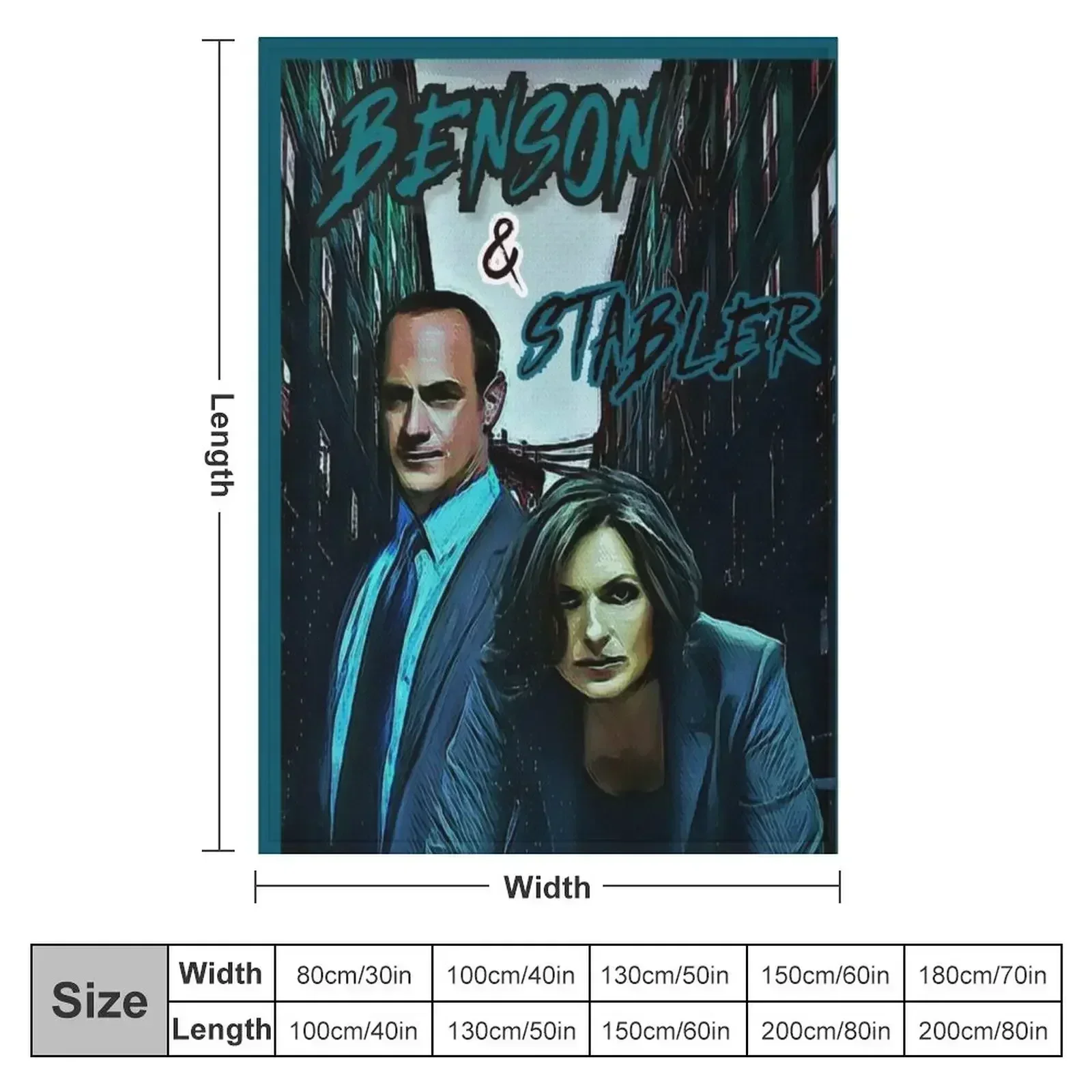Benson & Stabler Law and Order: SVU Throw Blanket Blankets For Bed anime Blankets For Baby Plaid on the sofa Blankets