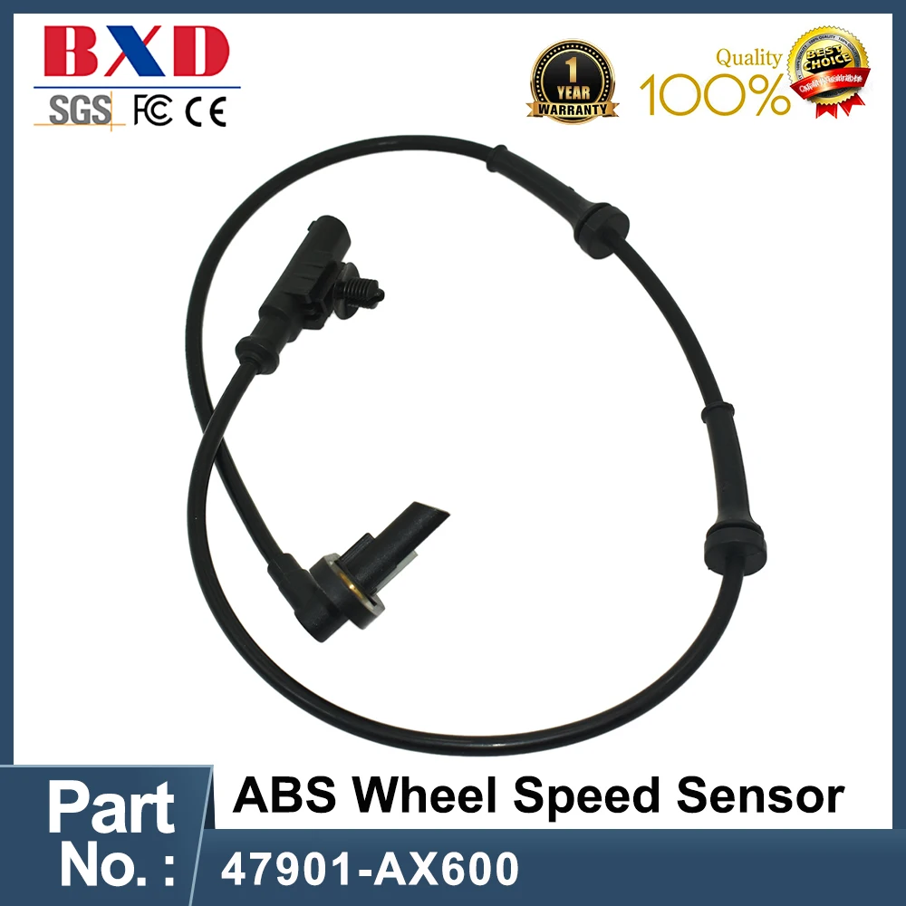 47901-AX600 ABS Sensor Wheel Speed Rear Left for Nissan Note Micra High Quality Auto Parts Car Accessories 47901AX600