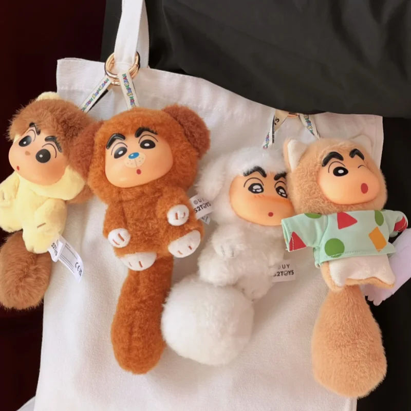 

52TOYS Original Crayon Shinchan Big Tails Series 2 Plush Blind Box Customized Collectible Trendy Stuffed Doll Pendant Bag Charm