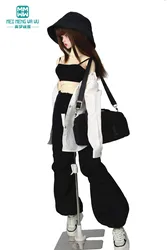 Fits 1/3 1/4 BJD Doll Clothes DD SD MSD Fashion Drawstring Pants Casual Jeans Overalls Toys Girl Gift