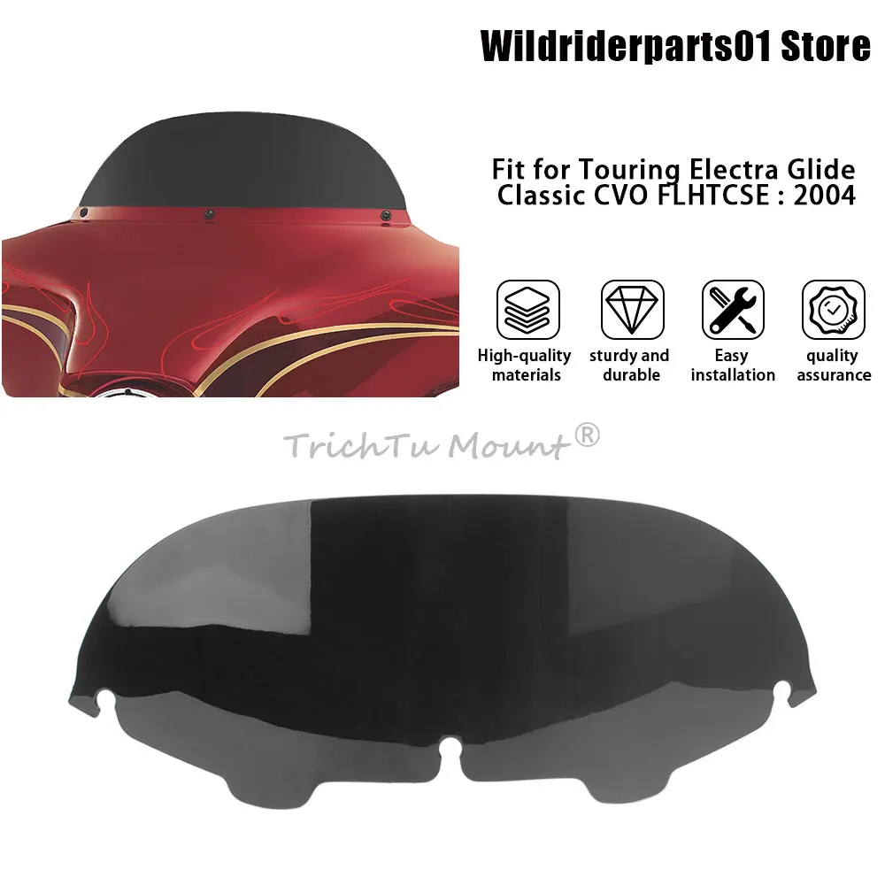 

7 inch Motorcycle Windscreen Wind Deflector Screen Front Windshield Fairing For 1996-13 Harley Electra Street Glide Touring Bike