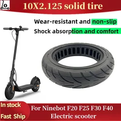 10 Inch Solid Tire 10X2.125 Tubeless Run-proof Honeycomb Tyre for  F20 F25 F30 F40 Electric Scooter - Scooter Accessories