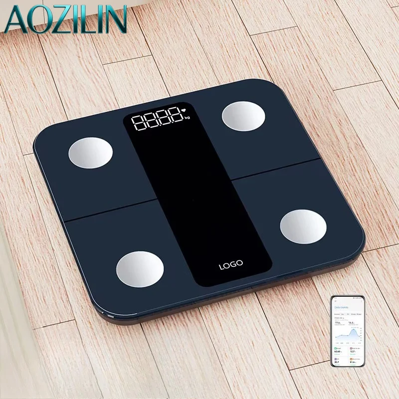 AOZILIN Wireless Digital Body Fat Analyzer High Accuracy Weight Scale Cost-effective Home Body Composition Measuring Device
