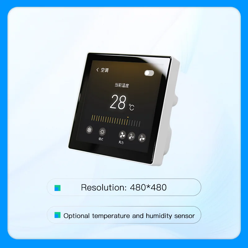 Imagem -03 - Monitor Touch Screen Panel Controle Central Temperatura Sensor de Umidade Wifi Compatível com Bluetooth Polegada Esp32-s3 86 Box