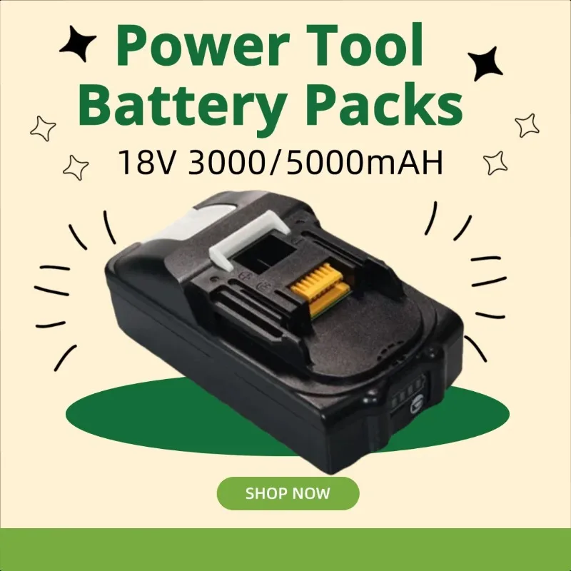 

18V 3000/5000mAH 21700 Battery Packs for Makita Power Tool
