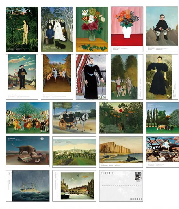30 Sheets/Set Henri Rousseau Artwork Postcard Oil Painting Greeting Card Fashion Gift For DIY Background Decoration Art Picture