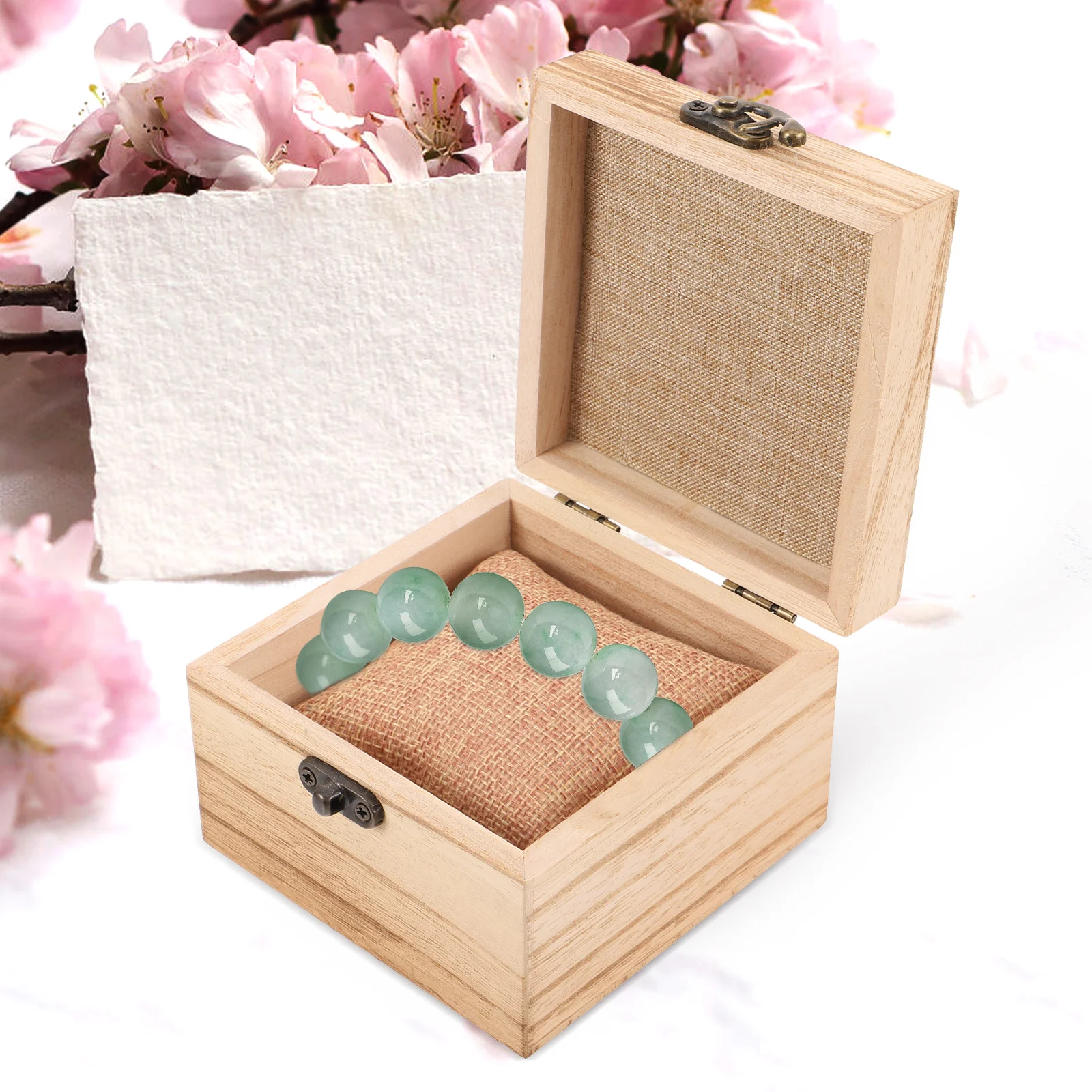 

Wooden Portable Jewelry Case Travel Watch Box Organizer for Men Lightweight Watch Storage Trinket Box