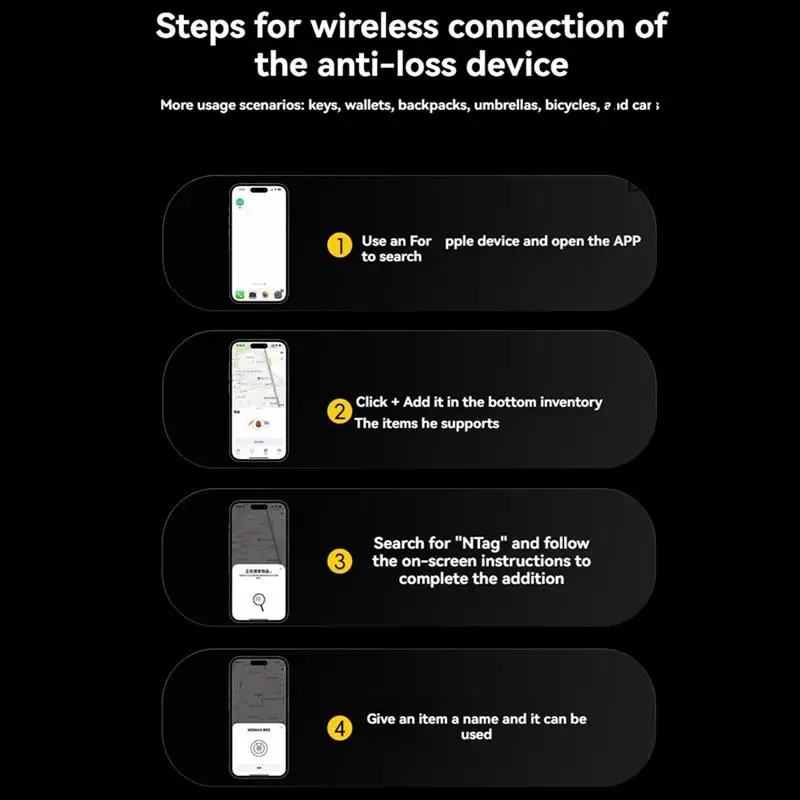 جهاز تعقب الأمتعة اللاسلكي AS95-Mini Smart N Tag يعمل مع Find My، جهاز تحديد موقع العناصر للمفتاح والأمتعة وحقيبة الظهر