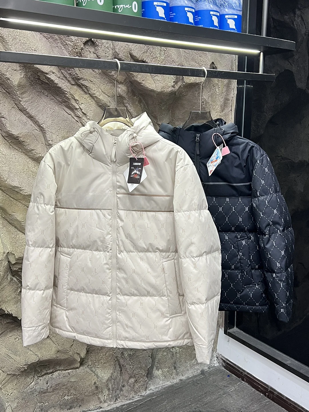 Winter Outdoor Heren dons Jaet Anti-Cold 90Du down Capuchon Waterdicht Warm Normale pasvorm Lange Sve Ritssluiting Polyest...