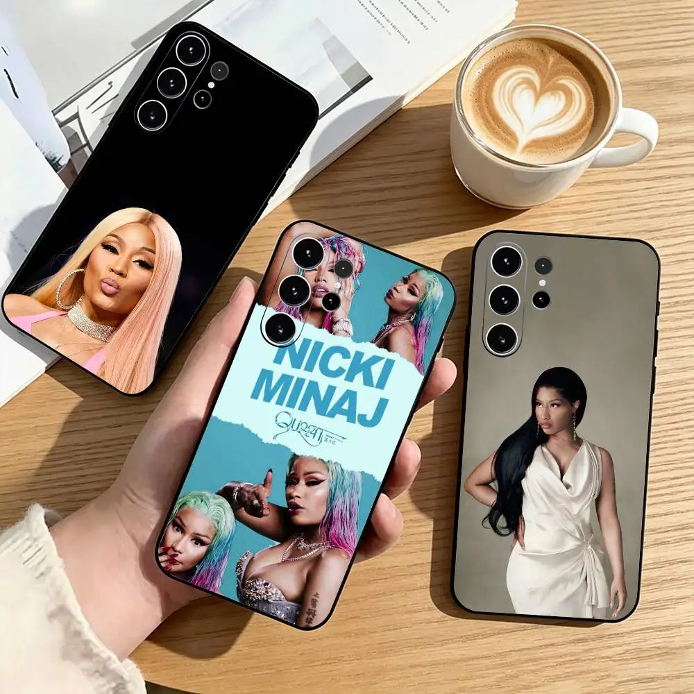 Nicki M-Minaj Queen of Rap  Phone Case For Samsung S25,S24,S21,S22,S23,S30,Ultra,S20,Plus,Fe,Lite,Note,10,Black Cover Gift