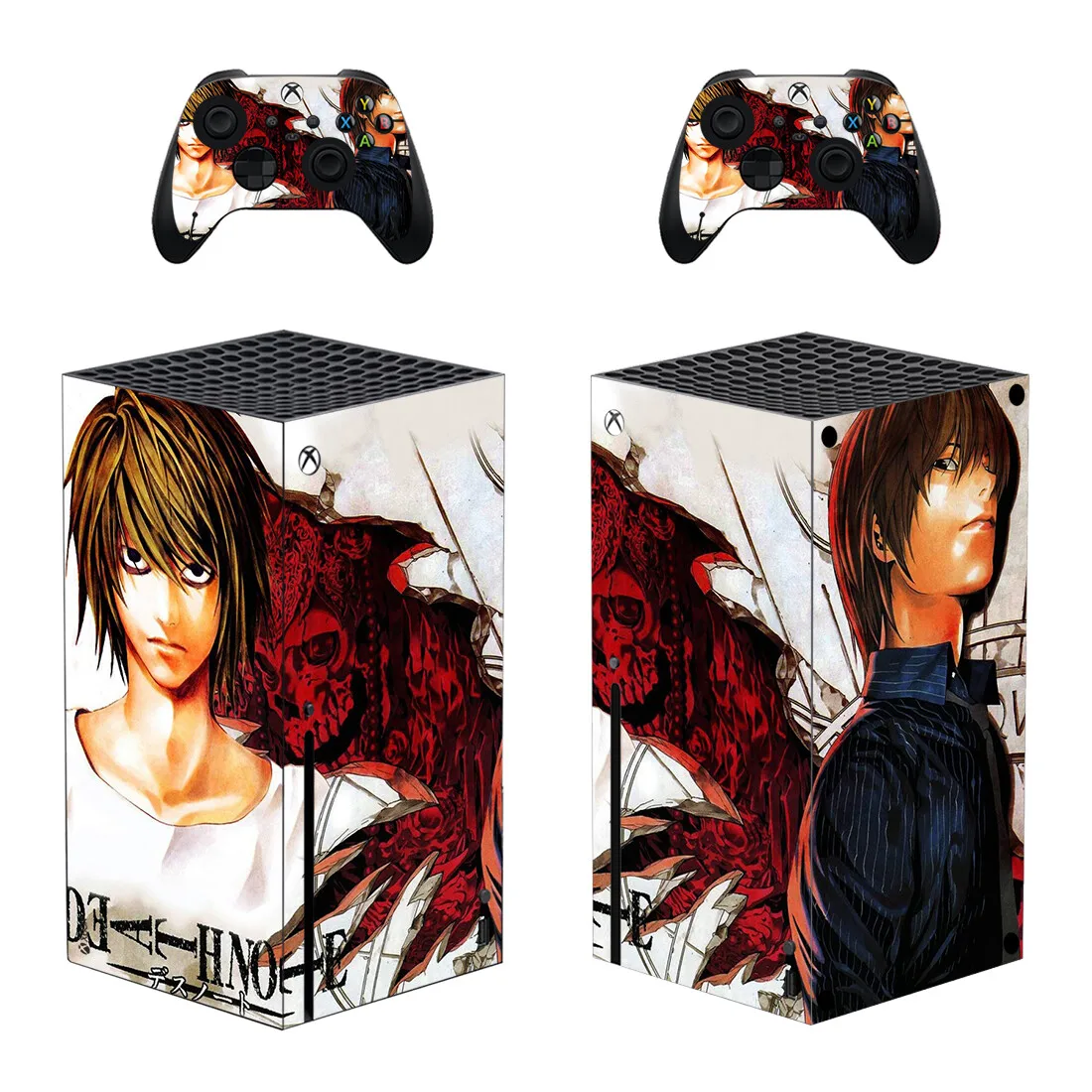 Death Style Xbox Series X Skin Sticker para consola y 2 controladores, calcomanía de vinilo, pieles protectoras, estilo 3
