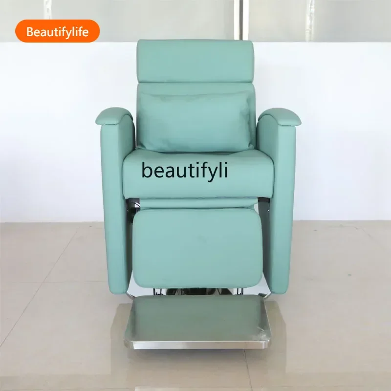 

a13 High-End Hair Salon Barber Chair Electric down Hairdressing Chair for Hair Salon Large Chassis Hair Care Chair