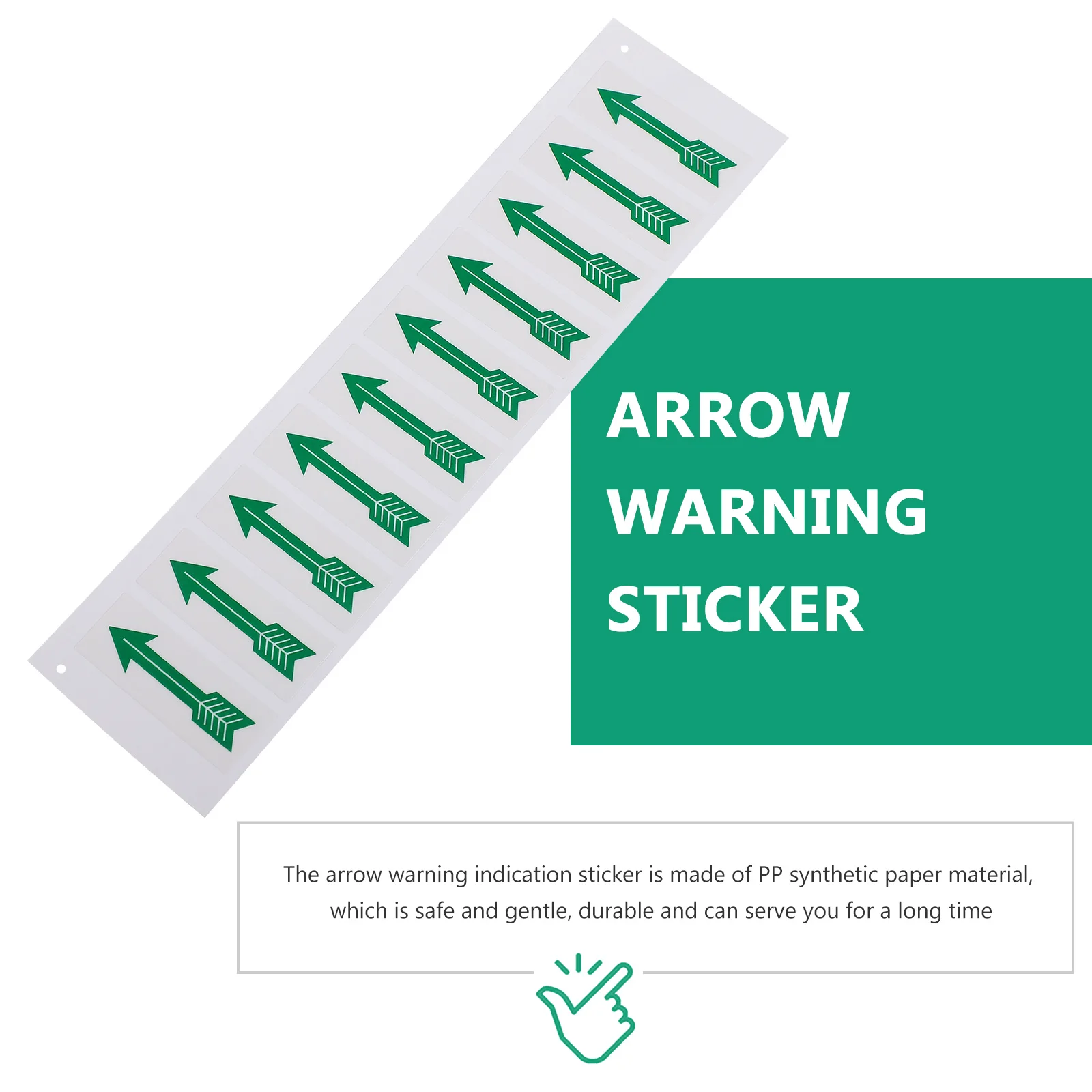 

10 Pcs Arrow Direction Stickers Pipeline Flow Indicators Traffic Safety Signs Bright Labels Easy Application Durability