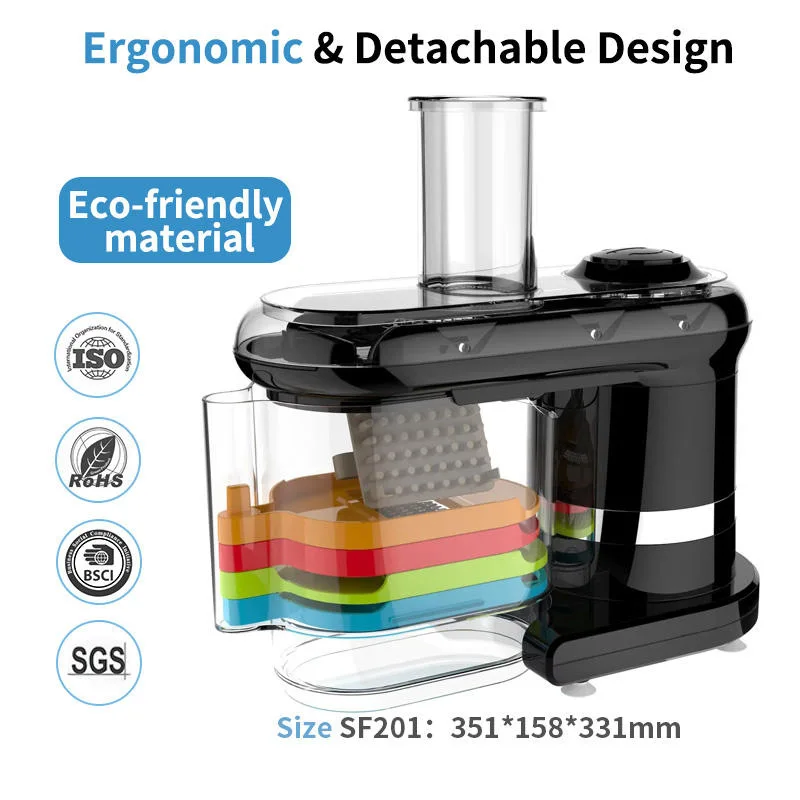 7 in 1 Multifunctional Electric Vegetable Cutter, Automatic Salad Maker, Cheese Grater Slicer Shredder for Home Food Preparation