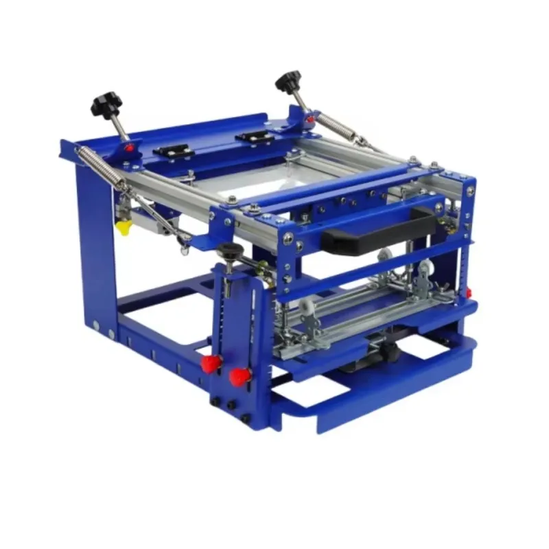 Multi-function E Compact DL-QM-D80 Curved Surface Screen Printer Spring-pulled Screen Lift Stabilized Printing