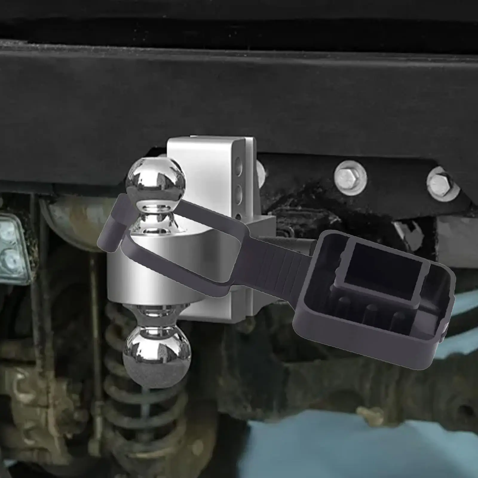 

2-дюймовая заглушка приемника прицепа, резиновая удерживающая петля, простая установка, автомобильный аксессуар для Ford