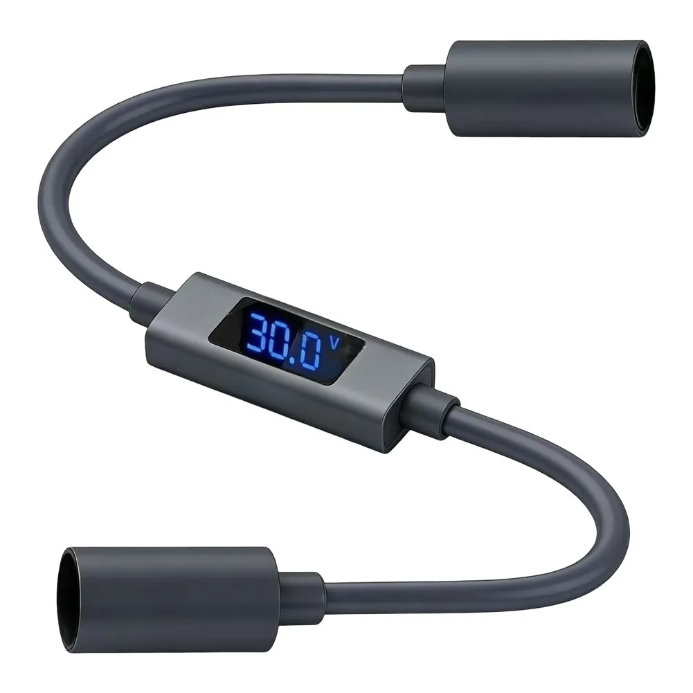 Pure Copper 0. DC Adapter Wire Waterproof Rated High Current Support Real-Time Power Monitoring via LED Display