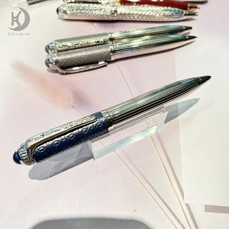 Luxuriöser Kugelschreiber mit Drehmechanismus aus Metall als Geschenk zum Schulanfang für Schmuck und Uhren – Detail 1