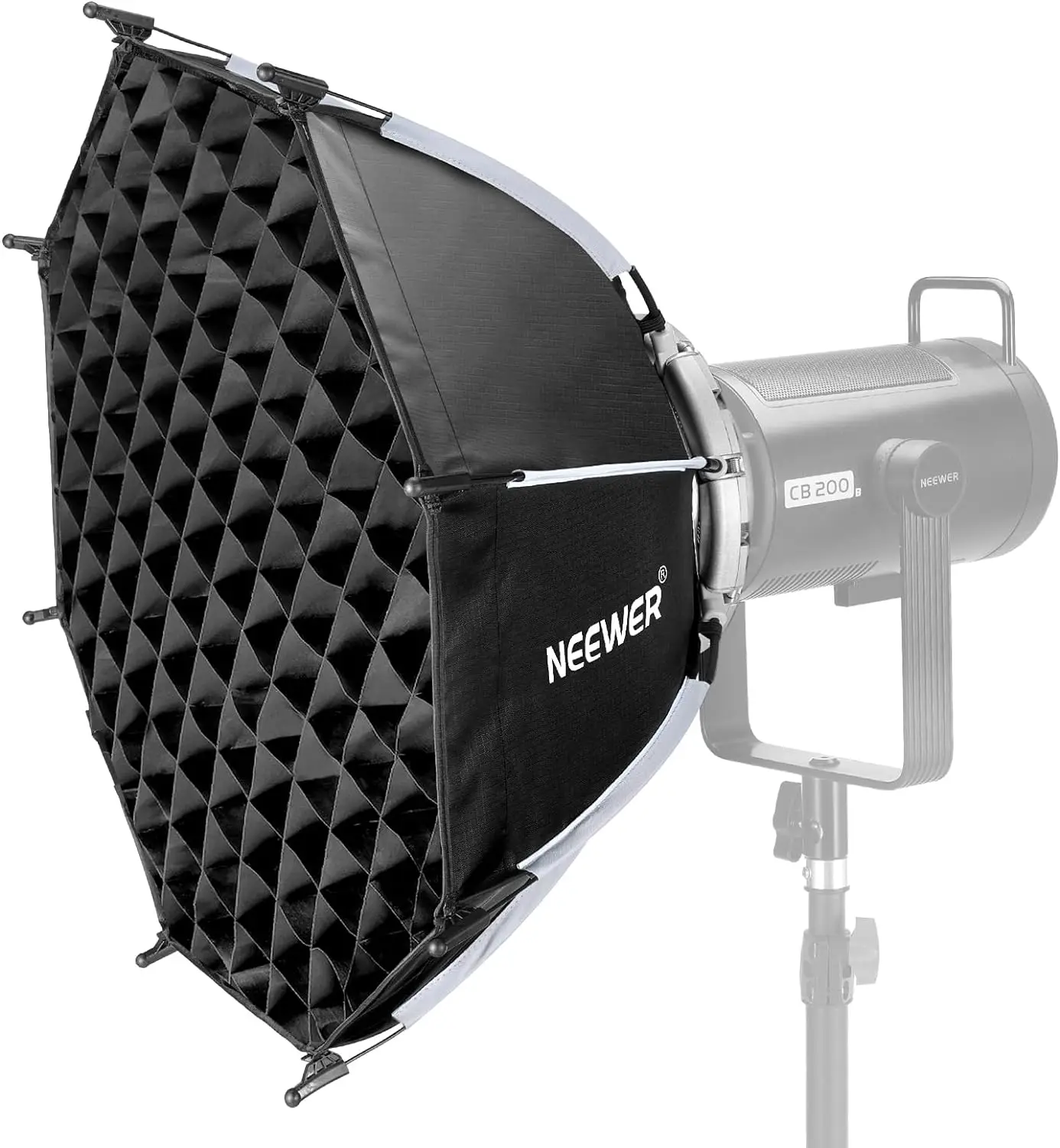 

NEEWER 22" Octagonal Softbox, Quick Release Bowens Mount Softbox with Honeycomb Grid, Light Diffusers for RGB CB60 CB60B CB200B