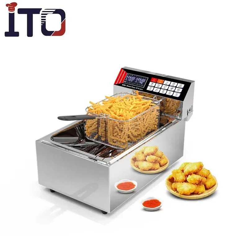 # for for Commercial Deep Fryer Machine Intelligent Luxury Electric Oil Fryer for Restaurant Kitchen Food Cooking Equipment