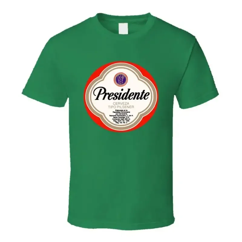 Presidente Beer Retro Brewery Logo T Shirt