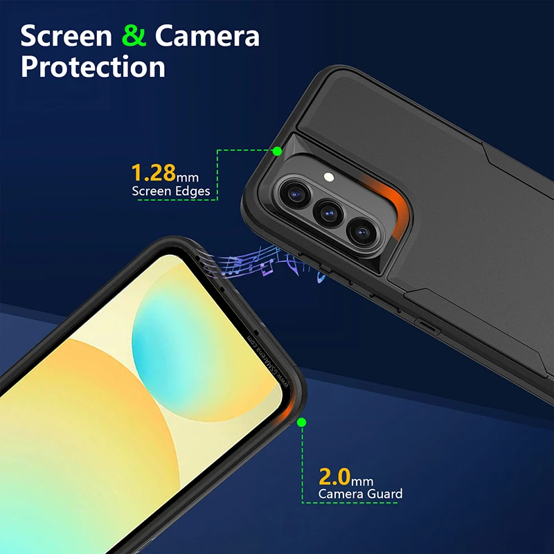 Etui 2 w 1 Armor Case do Samsung Galaxy S25 S24 S23 S22 FE Plus Ultra A56 A36 A26 A16 A06 A34 A35 A25 A15 Shockproof Back Cover — zdjęcie produktu 5
