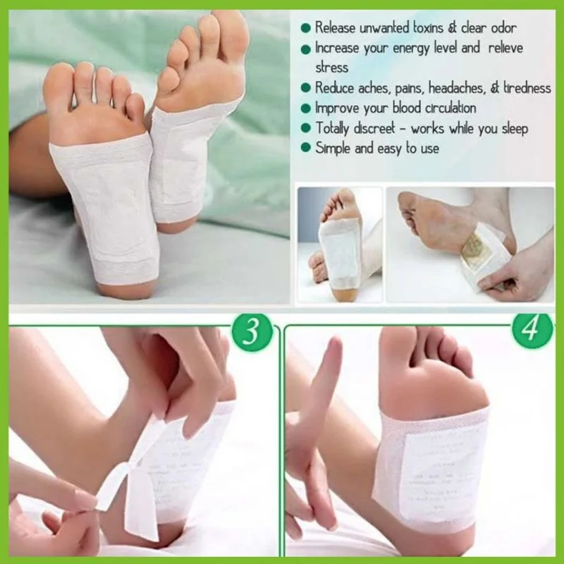 Medicina chinesa Foot Patch, Desumidificação Detox, Perda de peso, Dormir, Natural Herbal Foot Patch, Old Shanghai Adesivos, Pés Spa