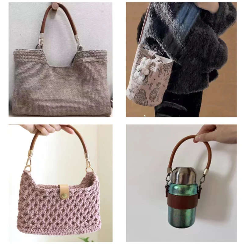 30 سنتيمتر بولي Leather الجلود مضفر حقيبة كتف حزام حقيبة مقابض قصيرة DIY بها بنفسك استبدال محفظة مقبض لملحقات حزام حقيبة اليد #2